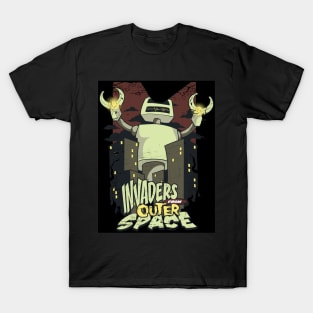 Invaders from Space! For B-movie sci-fi lovers and fans of space adventure. T-Shirt